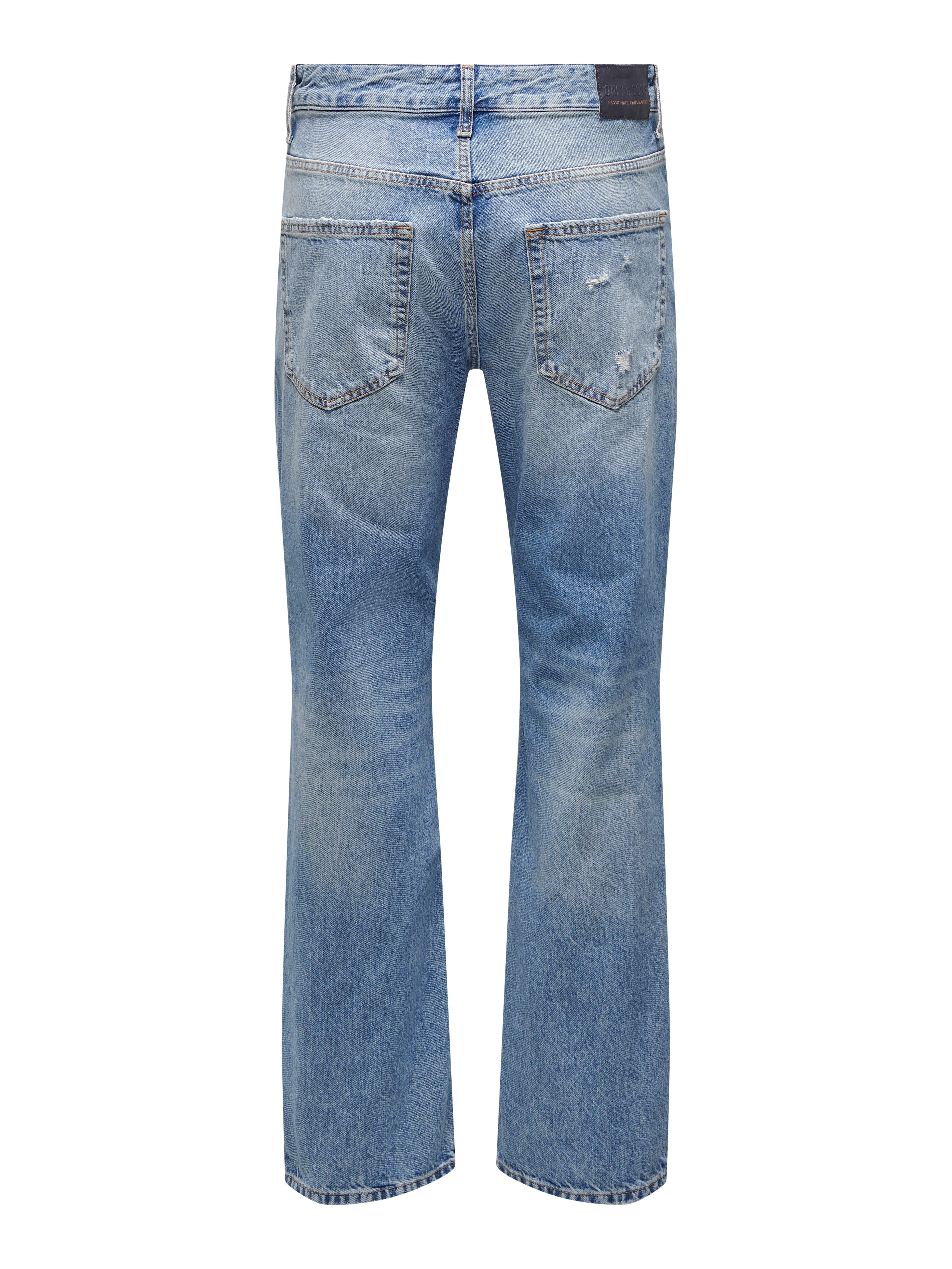 ONSEDGE Mid Rise Gerade geschnitten Jeans Light Blue Denim