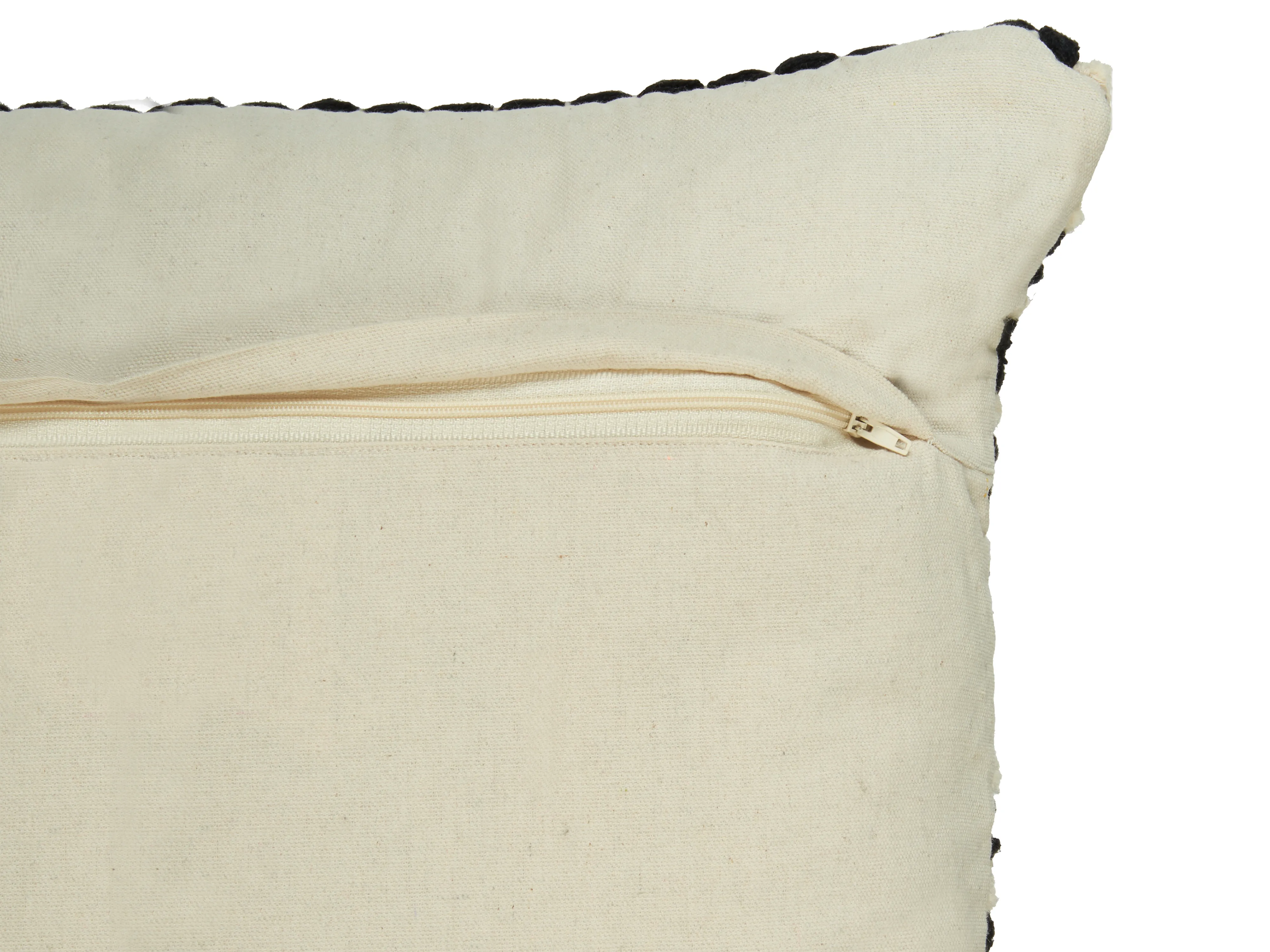 Set van 2 sierkussens YONCALI Katoen 45 x 45 cm Zwart geblokt patroon