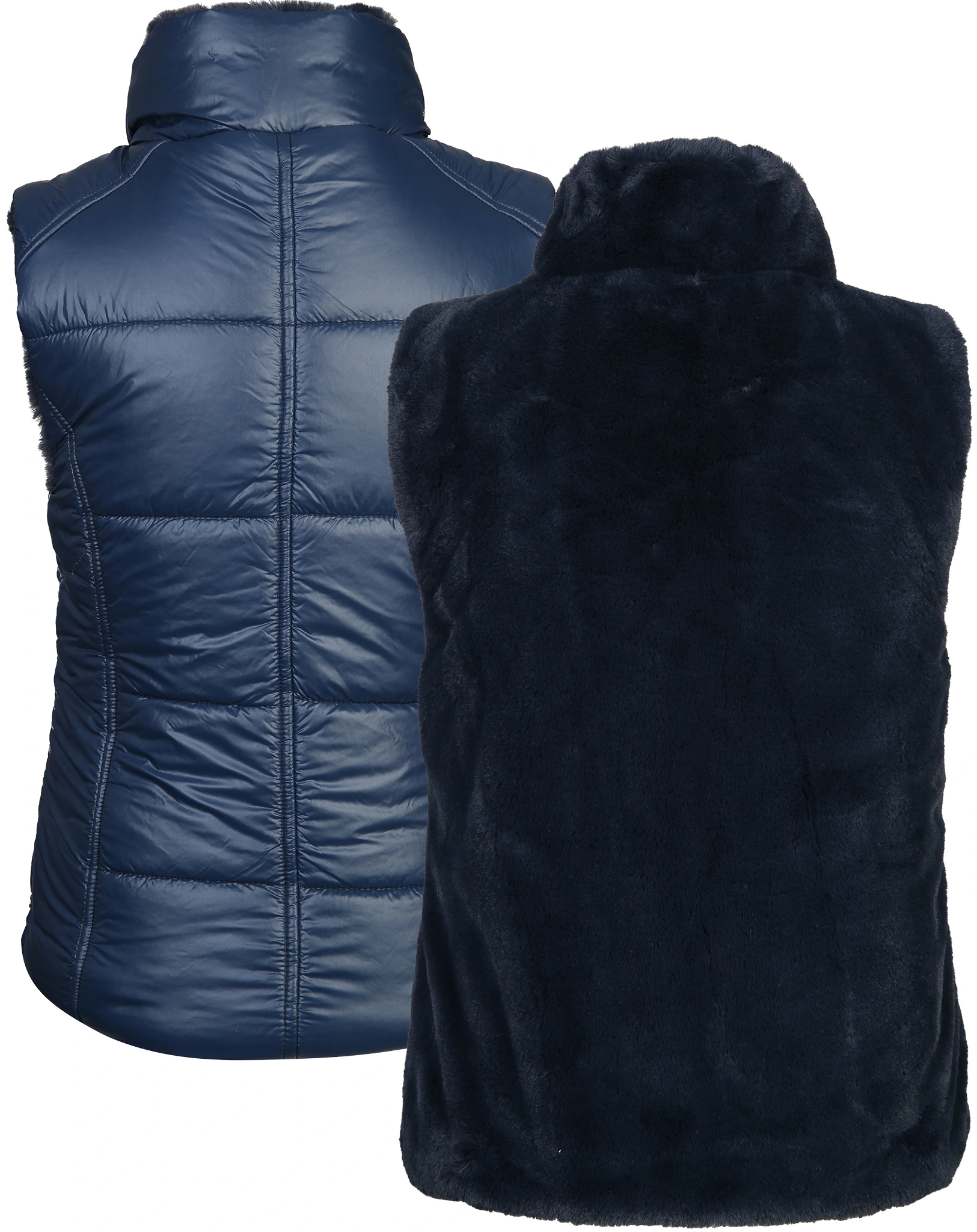 Steppweste PLUSH zum Wenden in dark navy