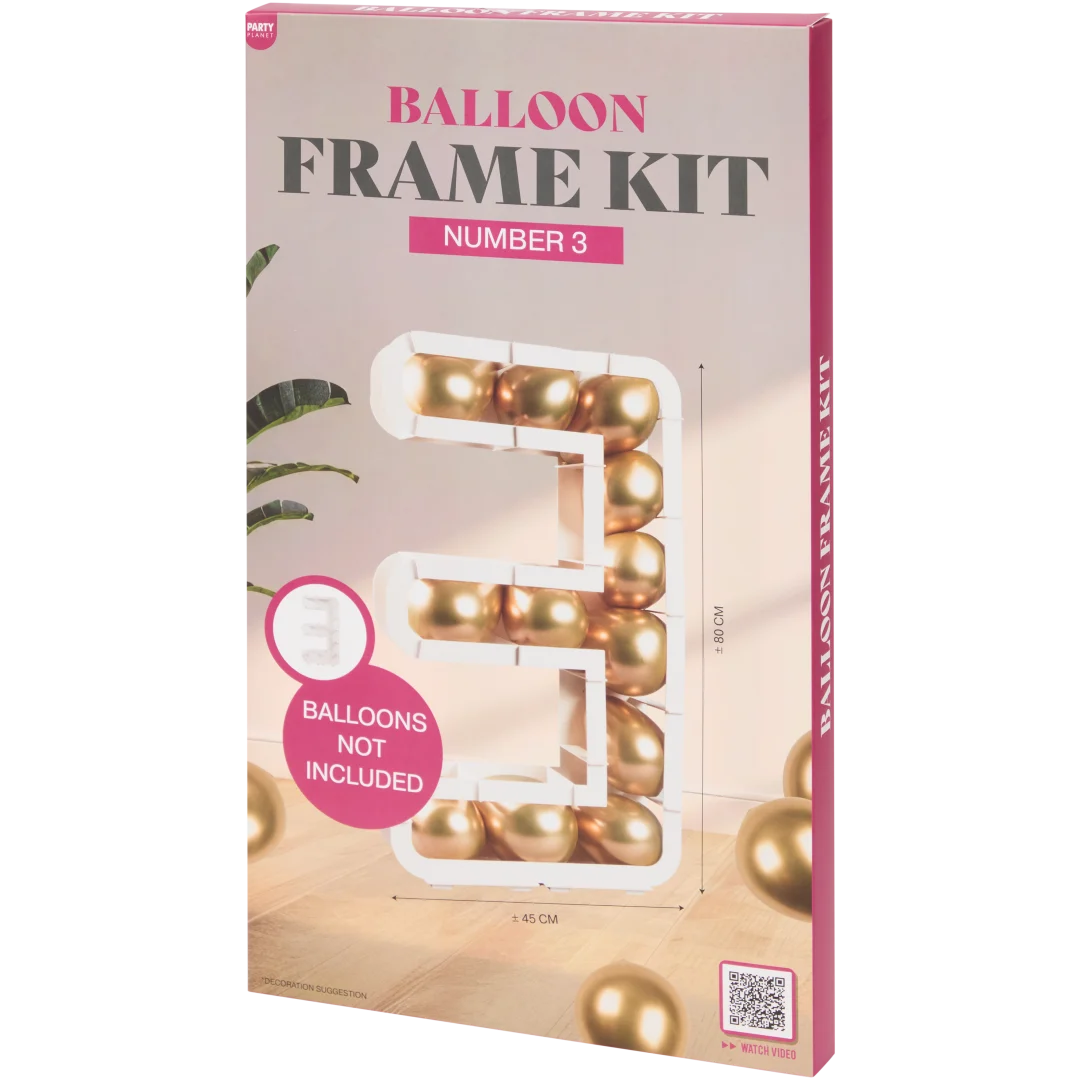 Cijferballonnen frameset 80 cm | diverse varianten