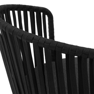 Kave Home Gartenstuhl JONCOLS 4er Set schwarz