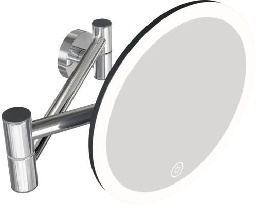 REIKA Saku cosmeticaspiegel, chroom/glanzend zwart, 81004266