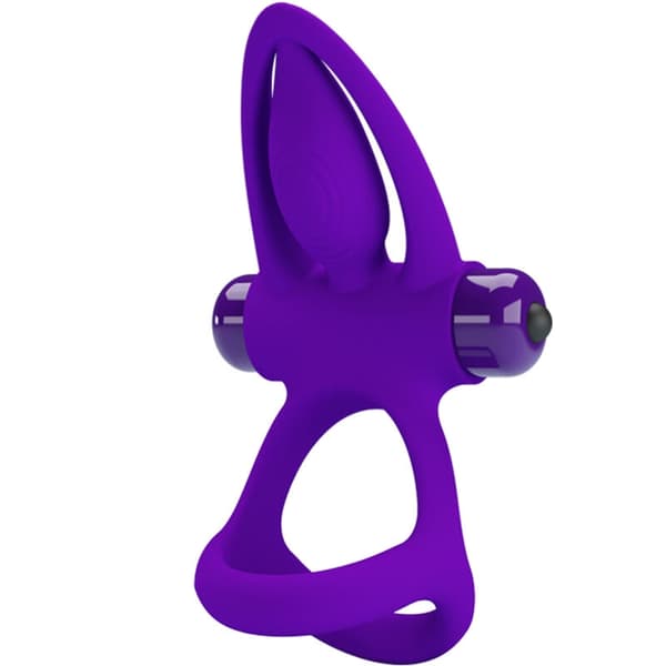 Pretty Love - Vibratorring 10 Vibrasjoner Fiolett silikon