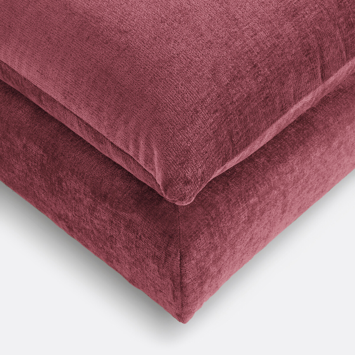 LA REDOUTE INTERIORS<br>Puff modulável, veludo texturizado, Malo