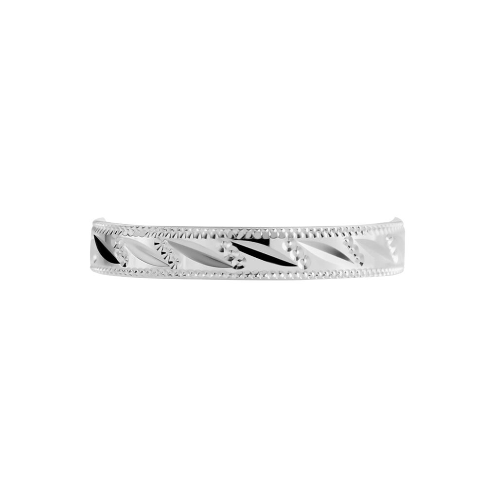 Alliance Eucleia Fantaisie Ruban Plat Or Blanc