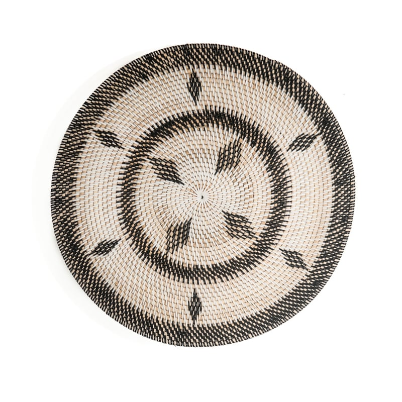 Rotan wandbord Pelat decor Large Ø50