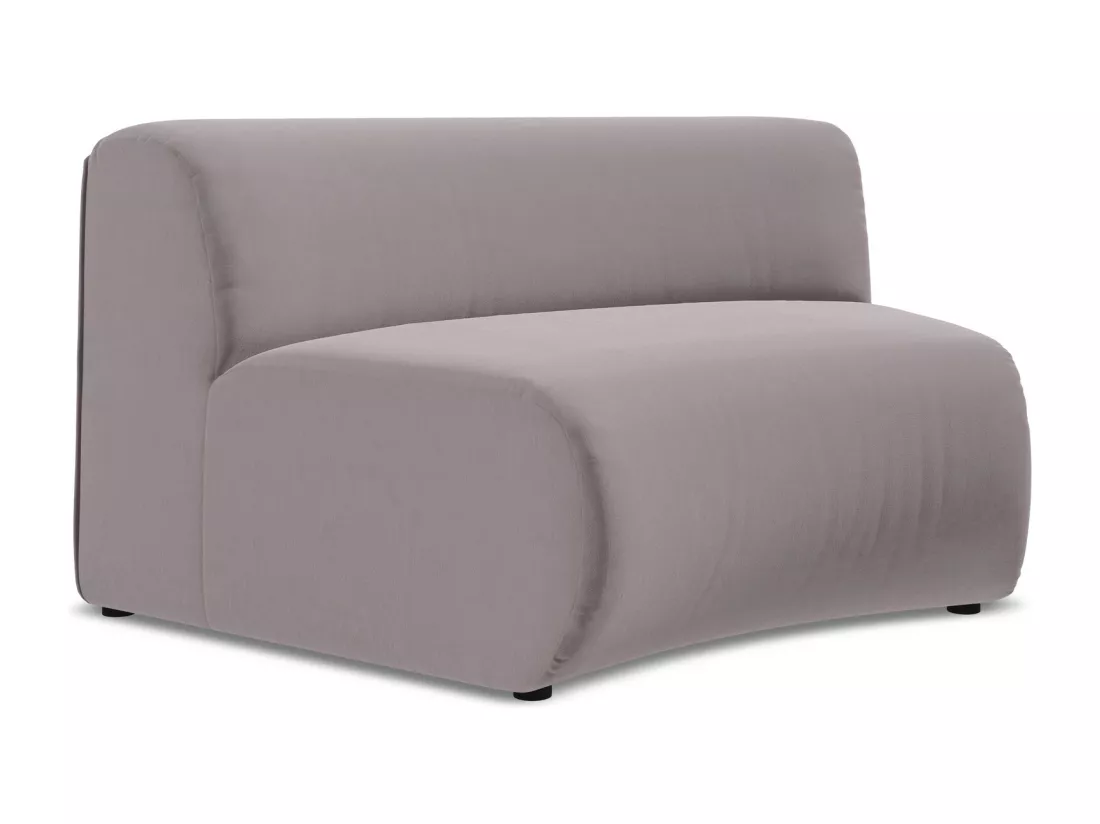 Fauteuil d'angle pour canapé modulable en velours - lavande - EKAHI