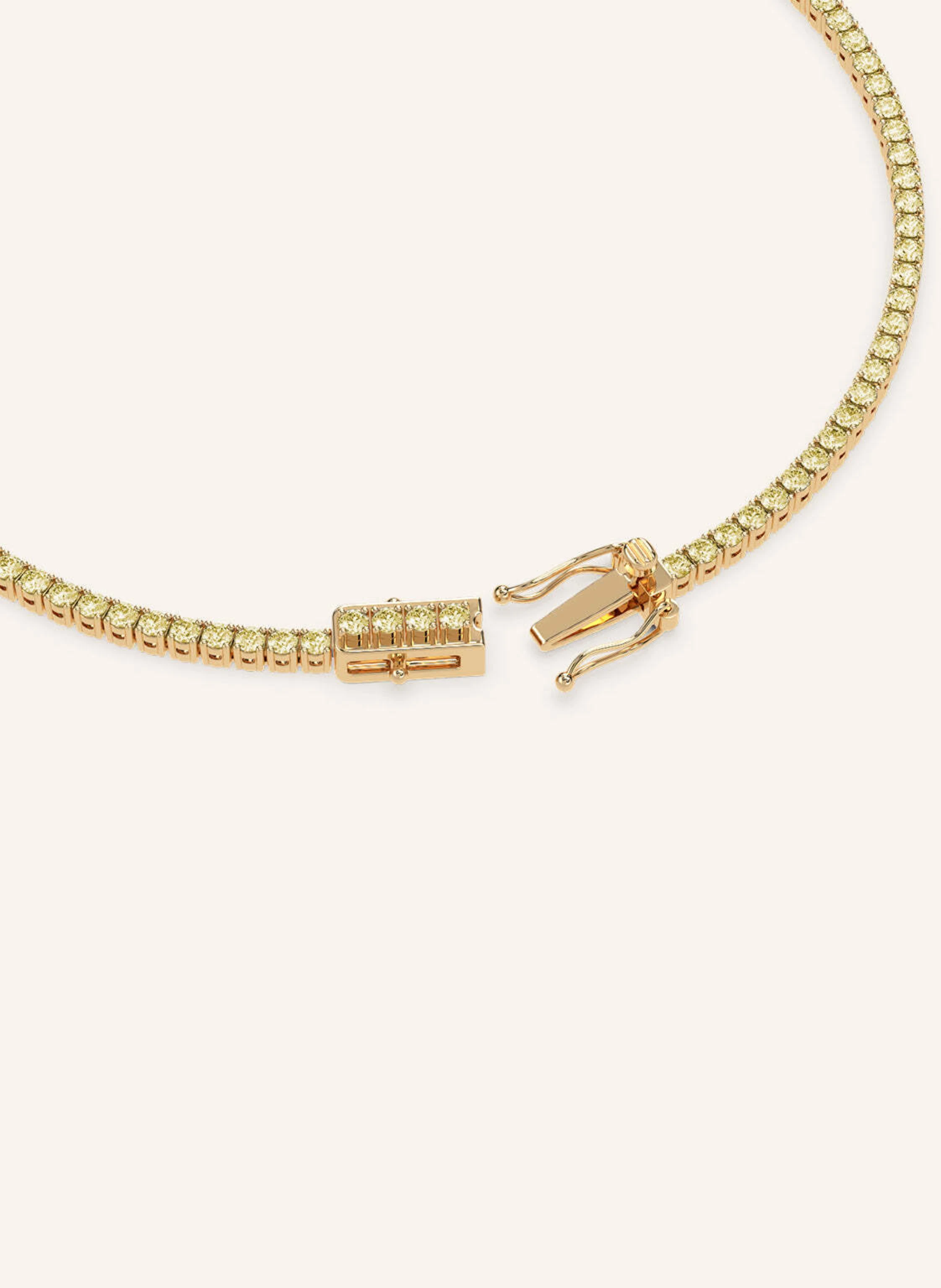 VEYNOU Armband Tennisarmband aus 18 Karat Gelbgold und 1,90ct. lab-grown Gelben Diamanten