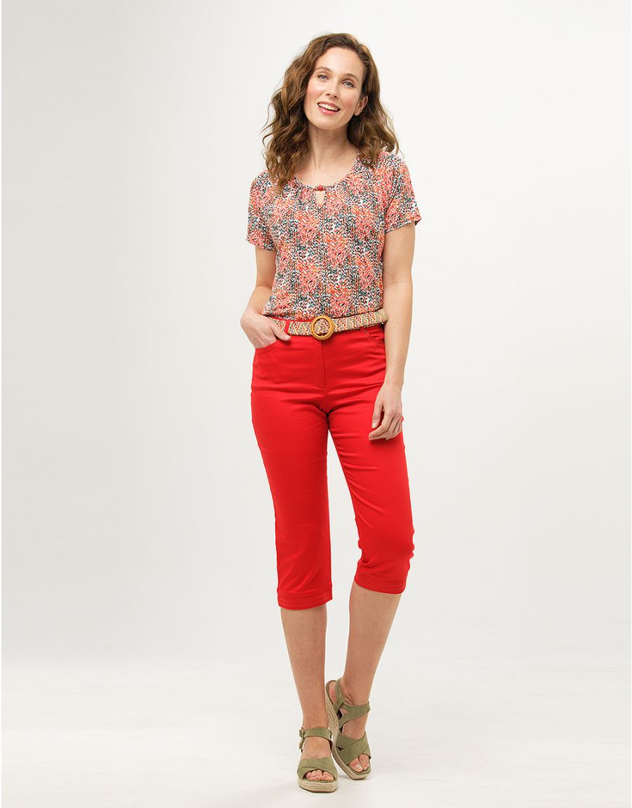 T-shirt rouge fantaisie