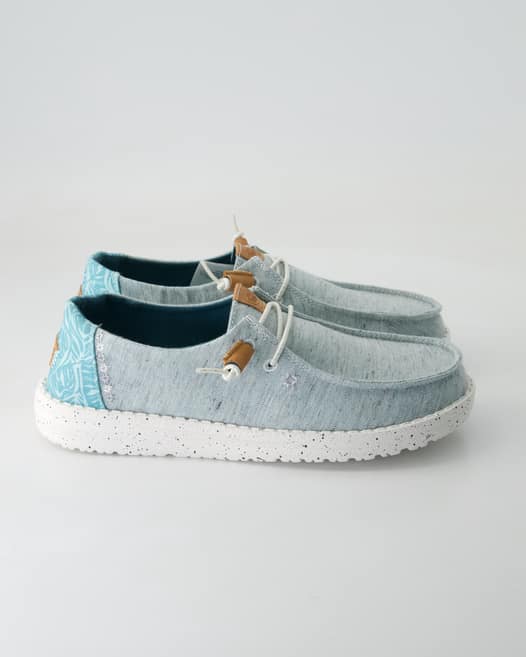 Hey Dude Wendy Heathered Sneaker in Blau