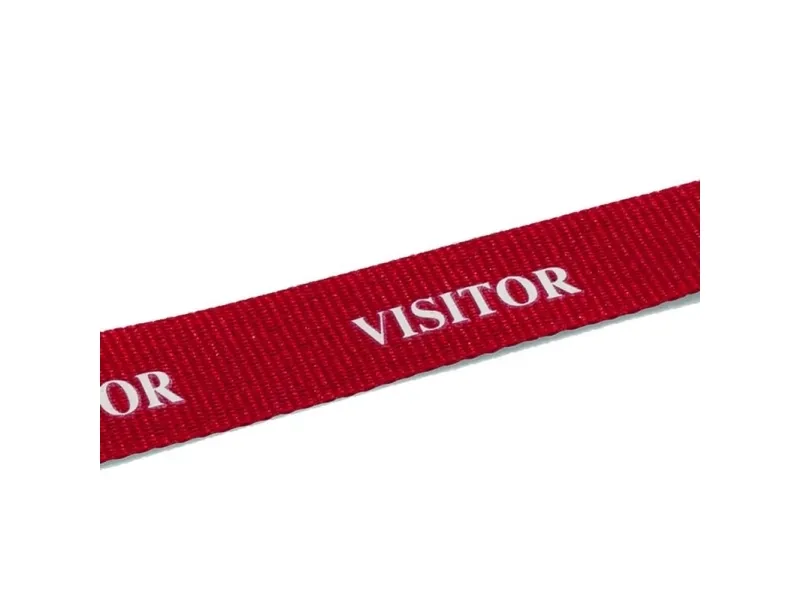Tekstilhalsbånd Durable 20 VISITOR rød - (10 stk.)