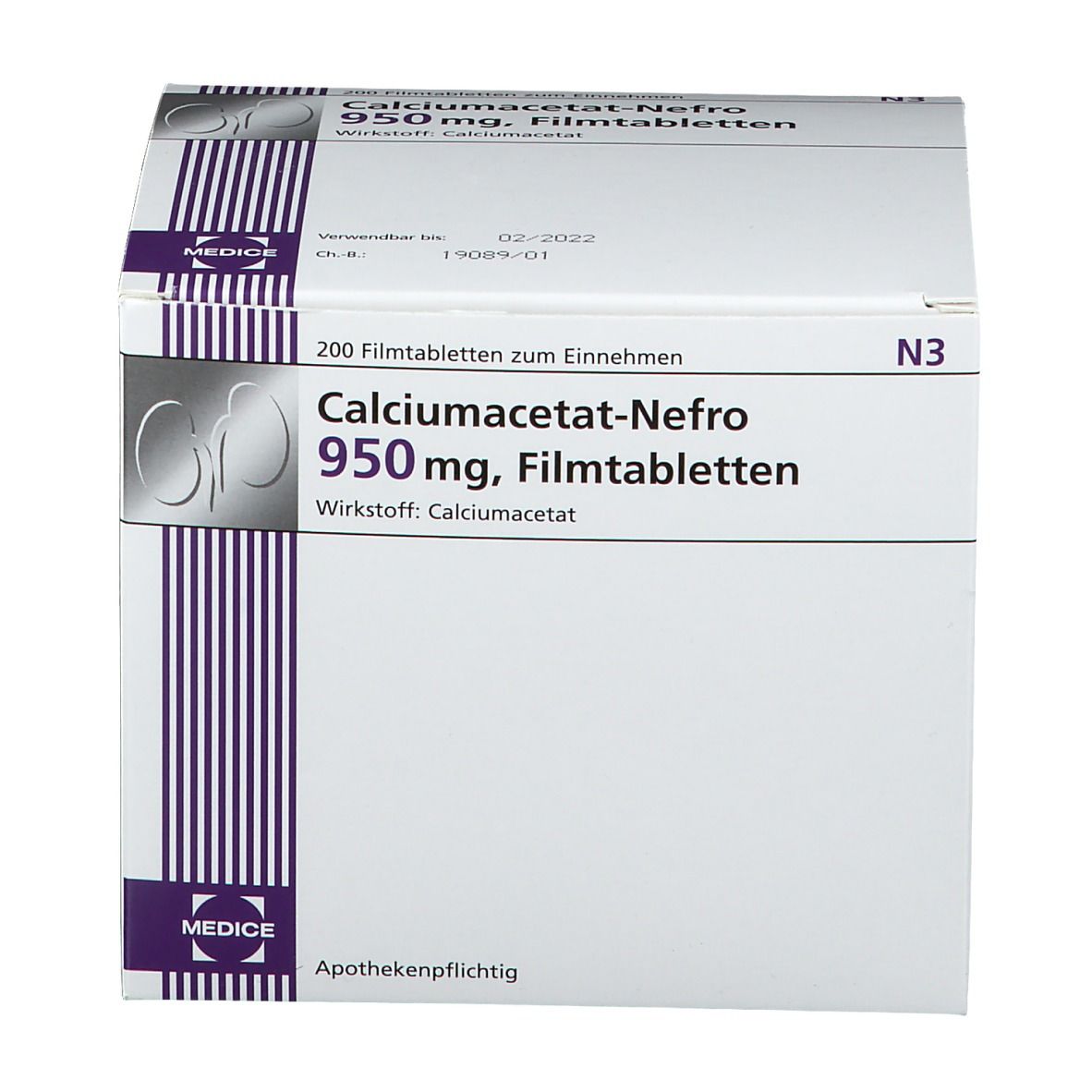 Calciumacetat-Nefro 950 mg