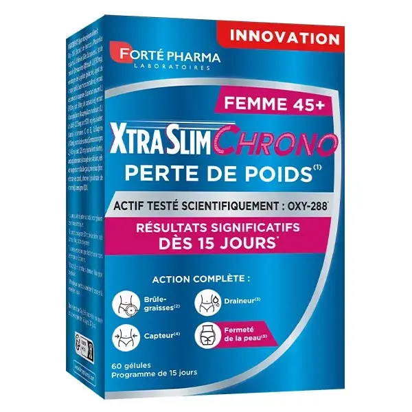 Forté Pharma XtraSlim Chrono Mulheres 45+ Emagrecimento e Perda de Peso 60 cápsulas