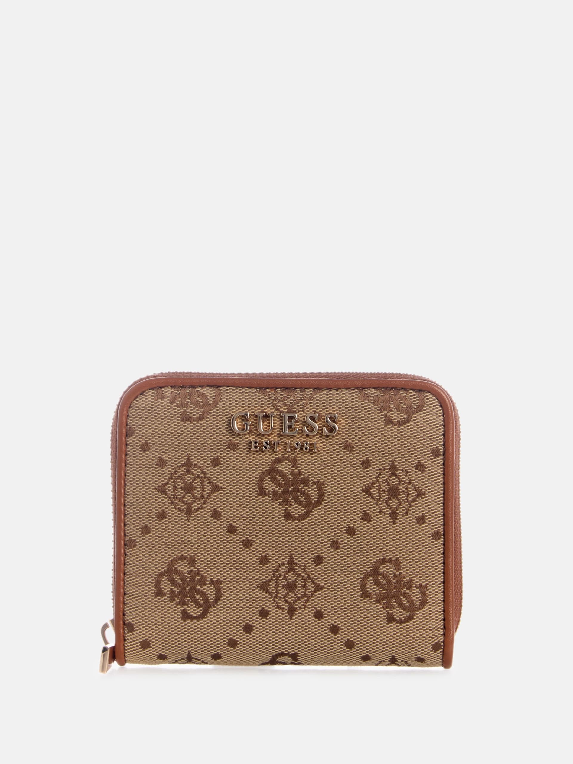 Carteira pequena Neda com logotipo em jacquard