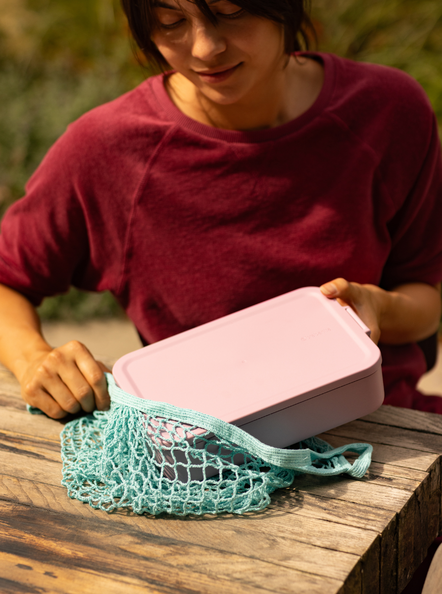Make & Take Bento Lunchbox, large, kunststof - Lilac Pink