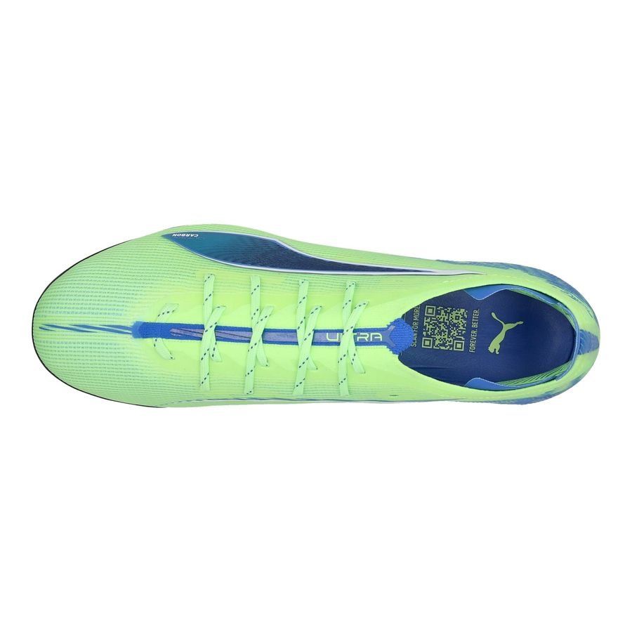 PUMA Ultra 5 Carbon FG Lights Out - Fizzy Apple/Blanc/Bleu Femme