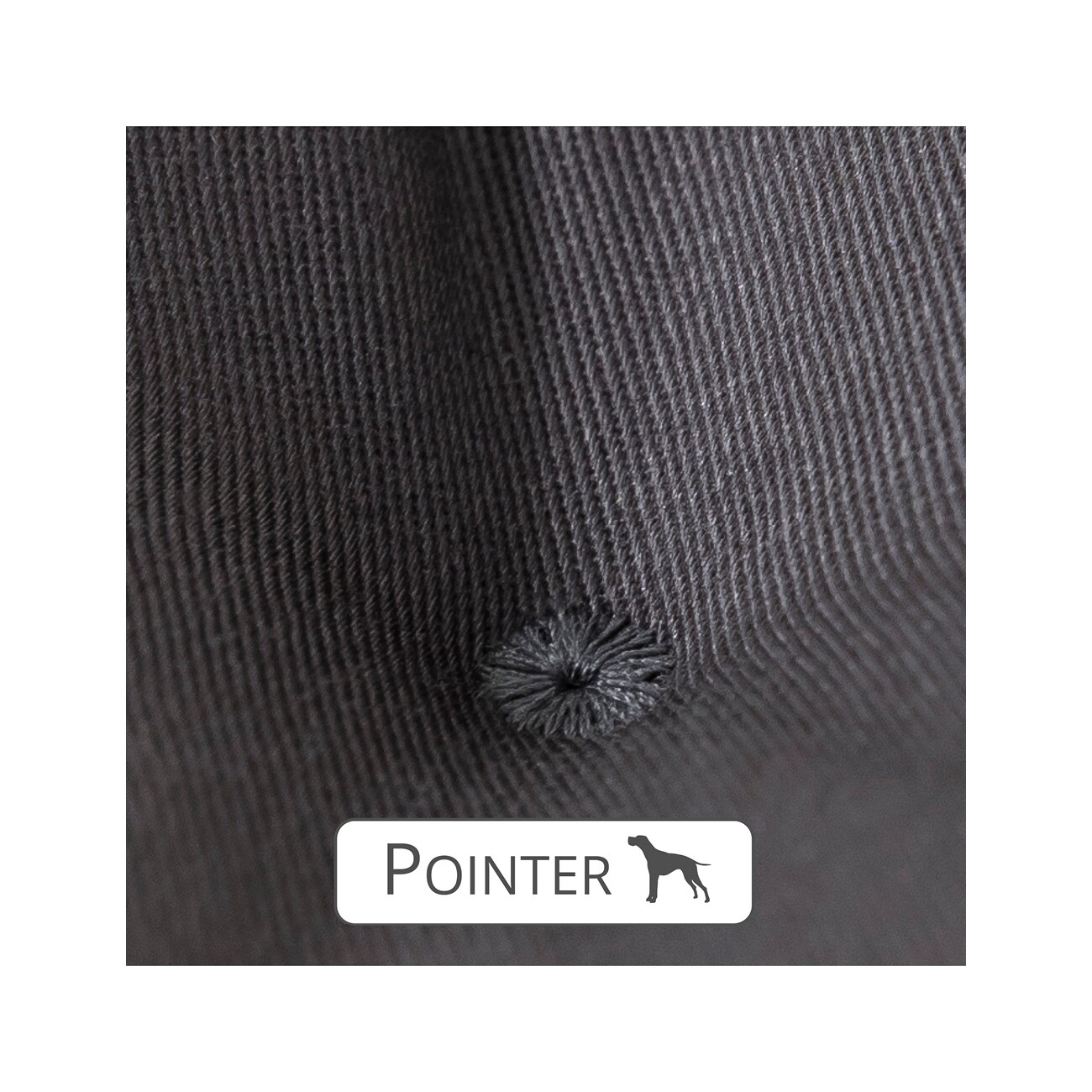 Doctor Bark Pointer Hundekissen grau M