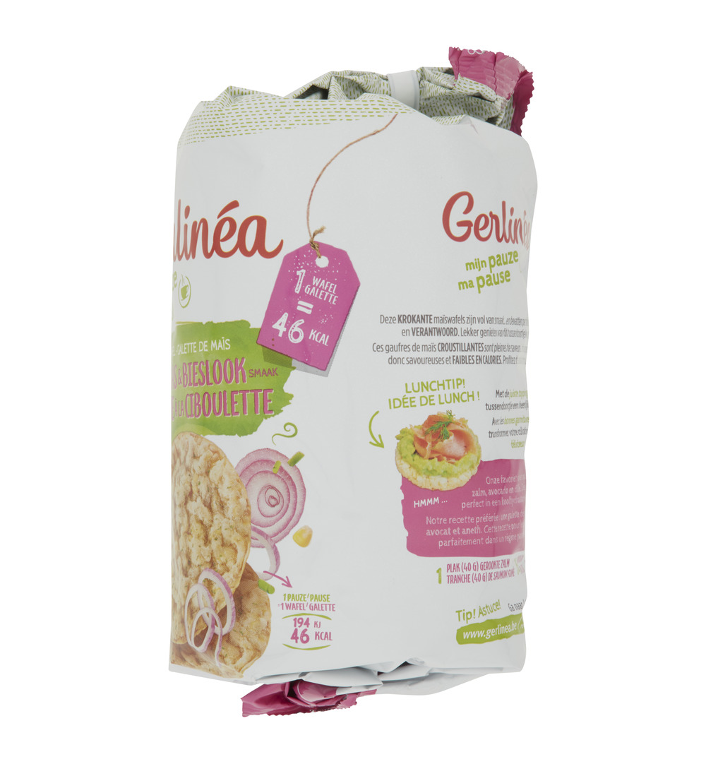 Gerlinéa Maiswafel zure room ui en bieslook (124 gr)