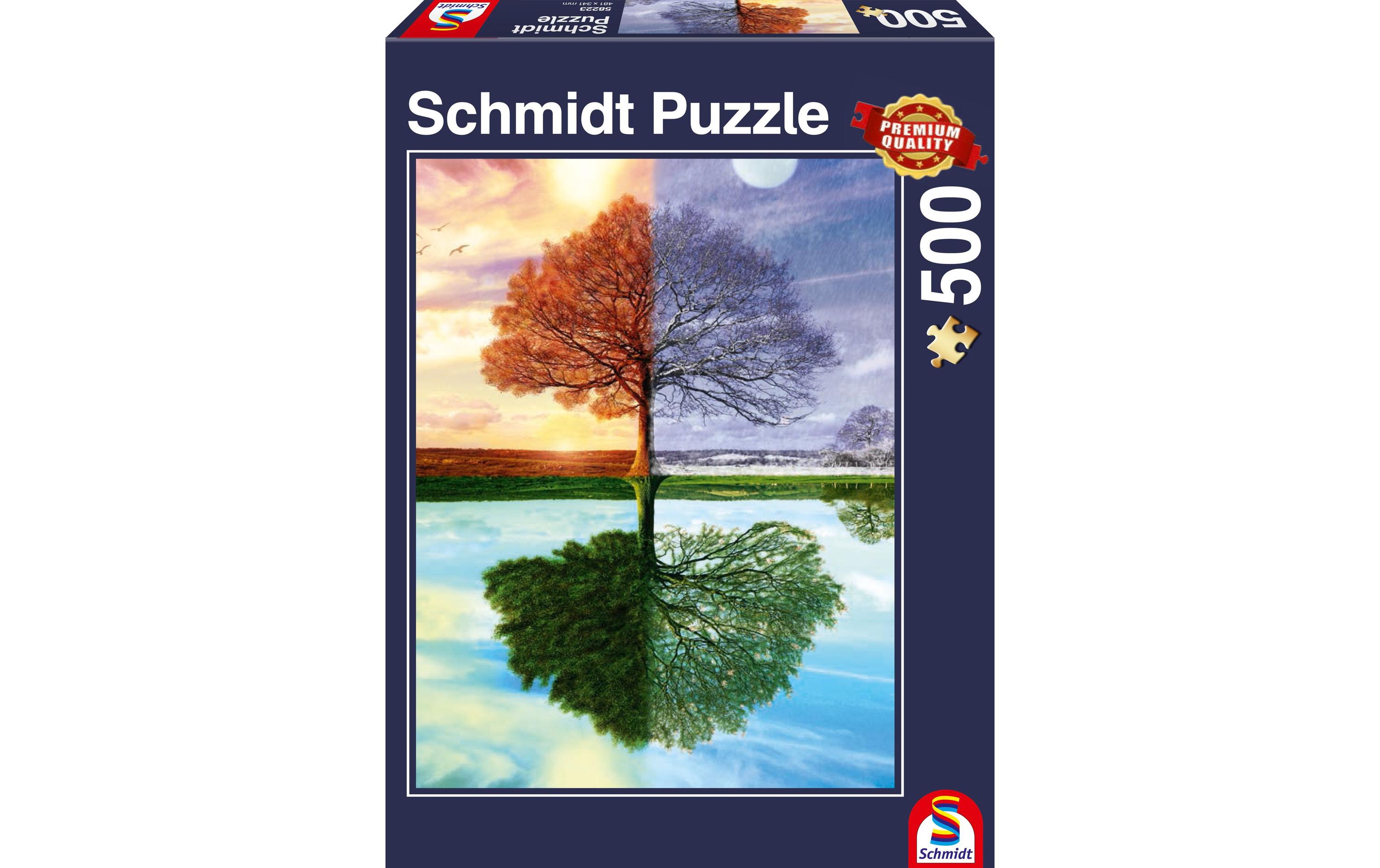 Puzzle Jahreszeiten-BaumPuzzle mit 500 Teilen