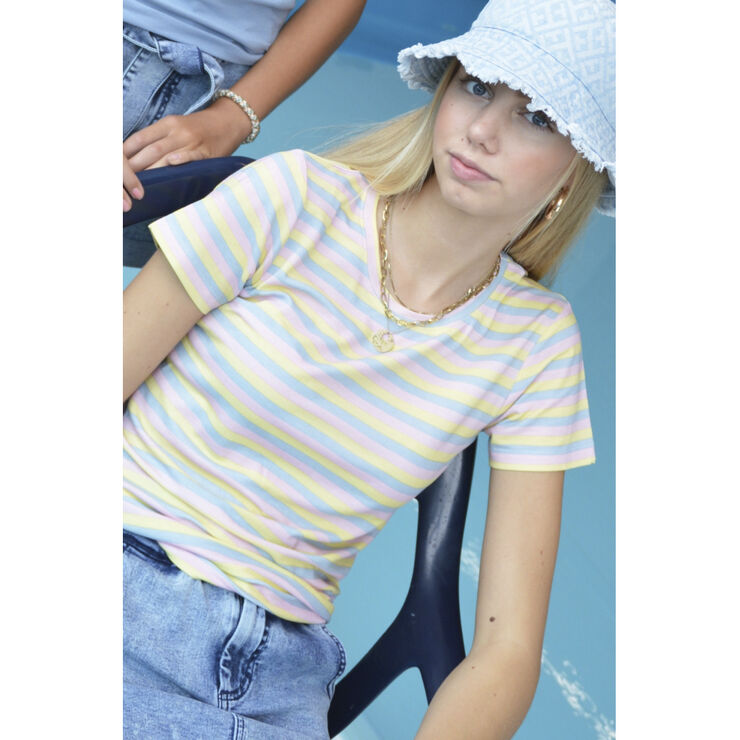 Costbart NINNA SS TEE Dusty blue