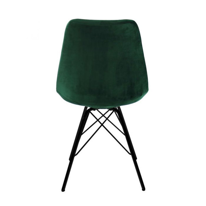 Kick collection - Stoel Velvet - Donkergroen