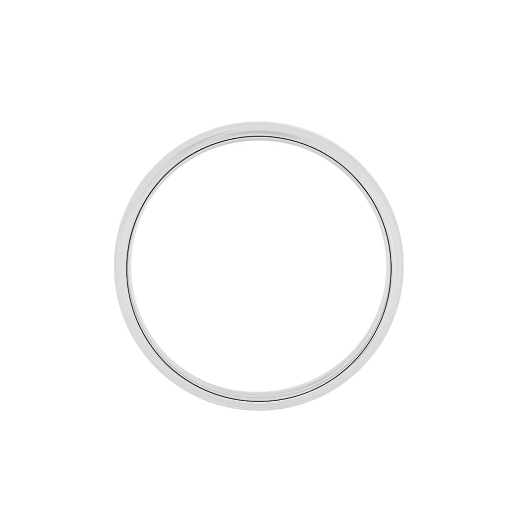 Alliance Aphroditia Demi Jonc Bombe Platine Blanc