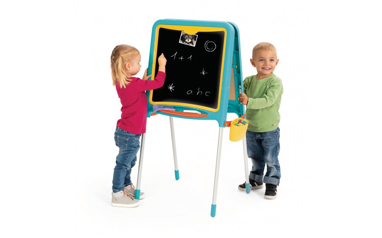 Smoby dubbelzijdig metalen bord met accessoires