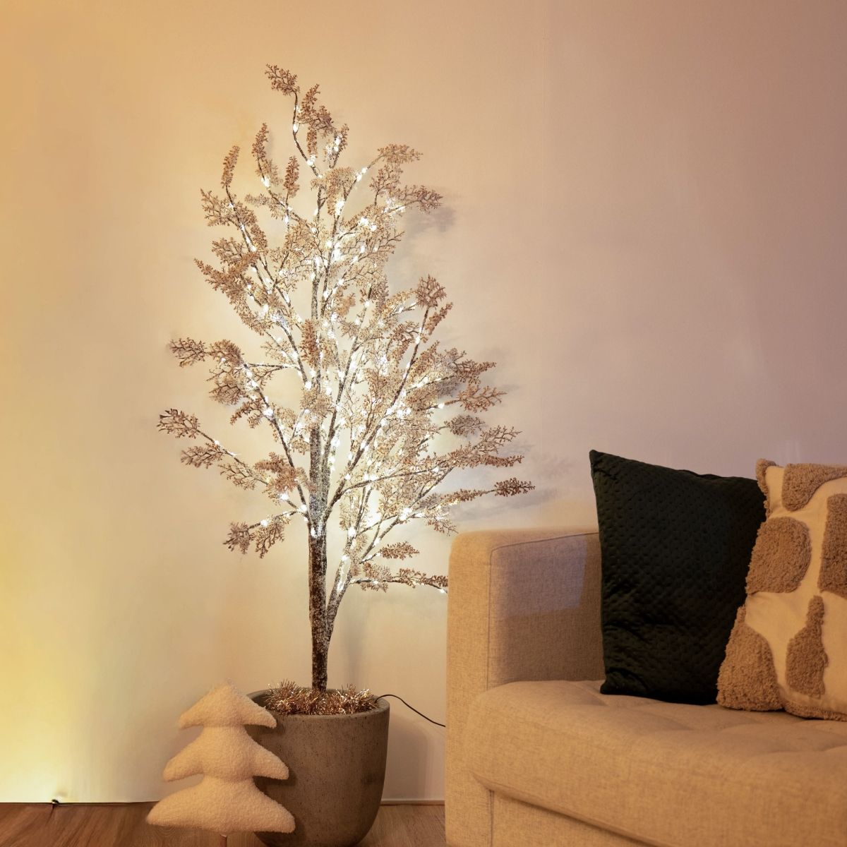 Kerst buiten vloerlamp boom 150cm incl. LED met timer IP44 - Fuyu