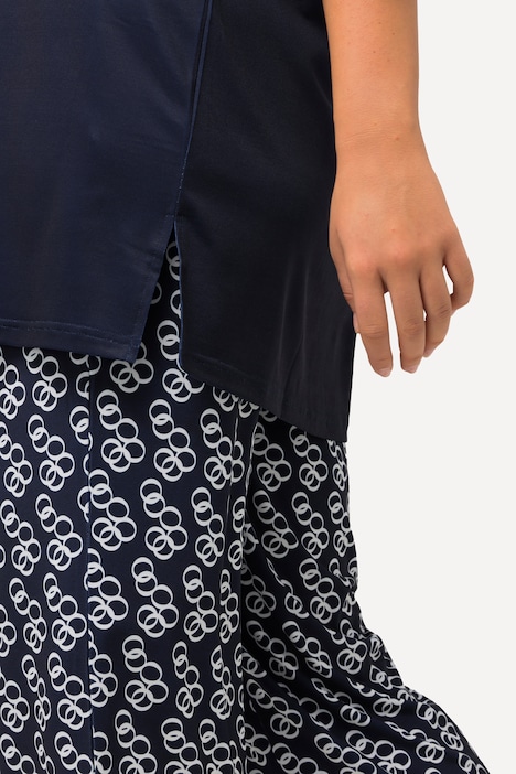 Longshirt, Ringmuster, Rundhals, 3/4-Arm