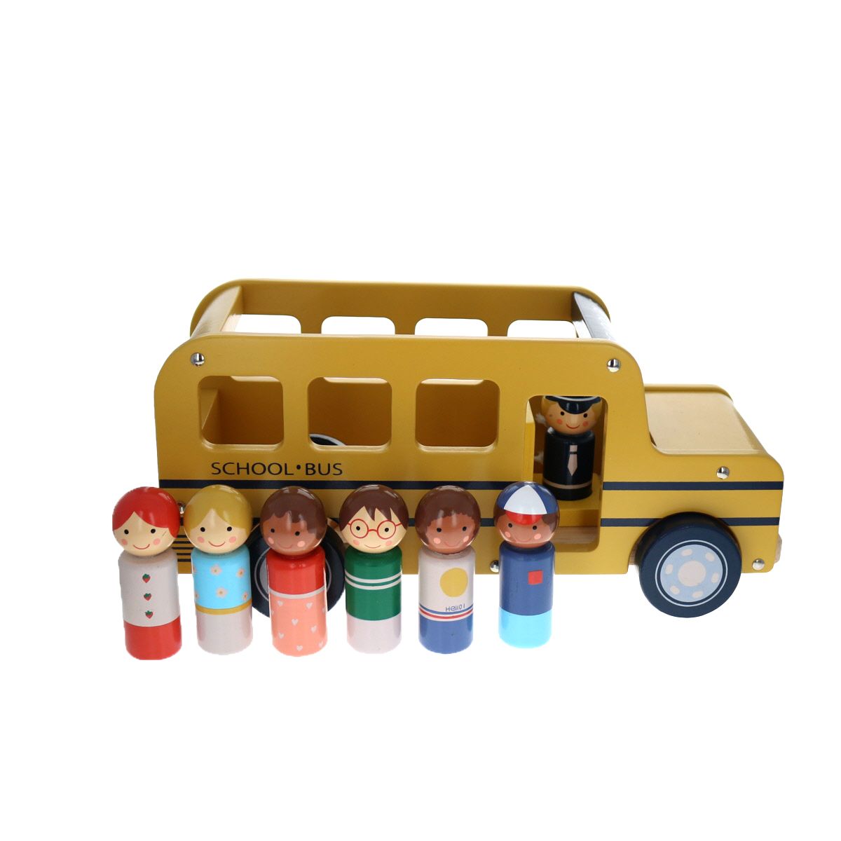 Bus scolaire en bois 