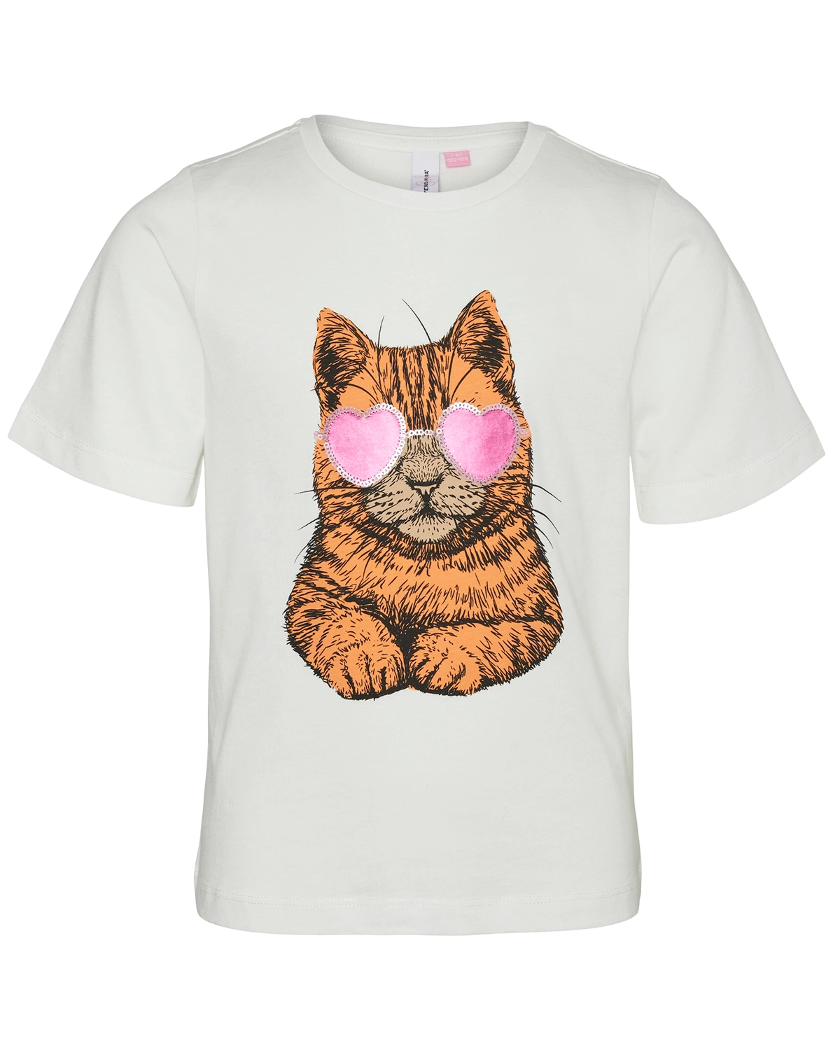 T-Shirt VMELLY FRANCIS CAT in snow white