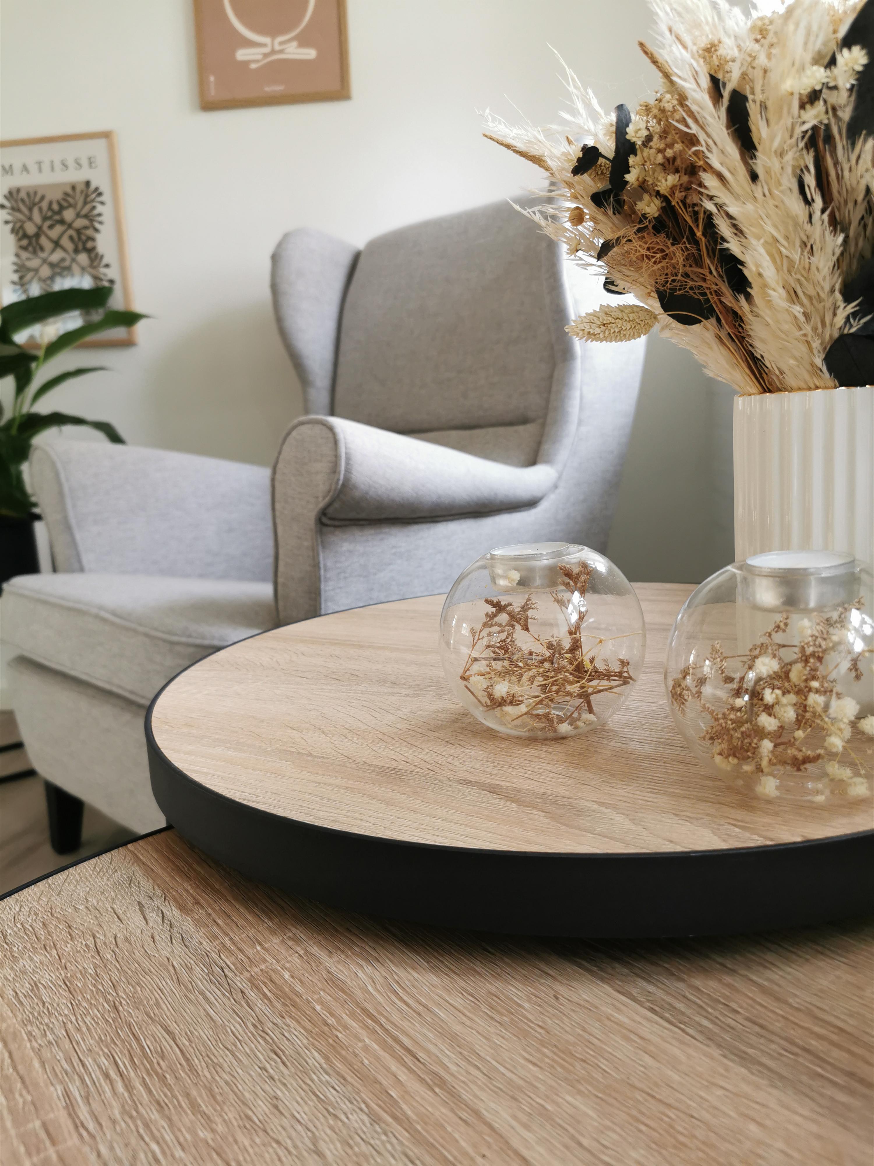 Oorfauteuil ABSON Stof Grijs
