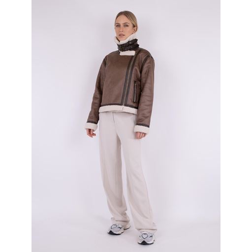 Neo Noir Sadie Teddy Jakke, Brown, 36