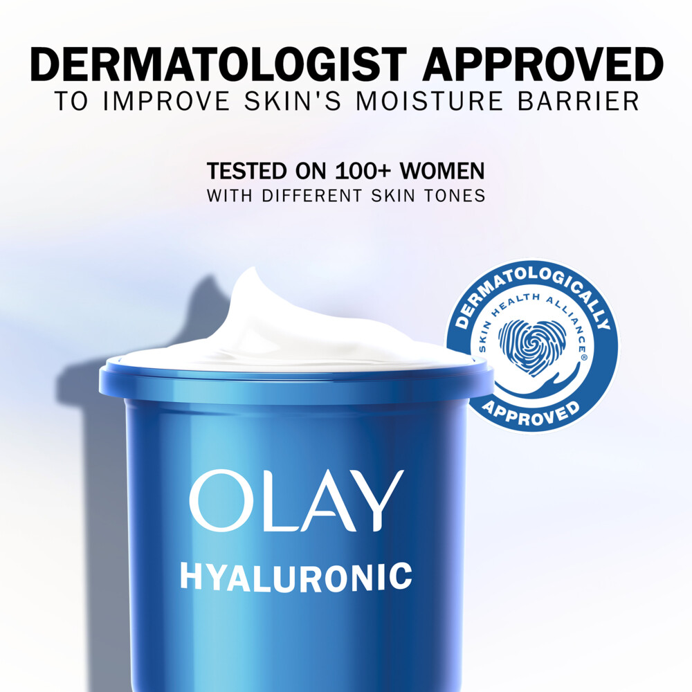 Olay Navulling Dagcrème Hyaluronic Parfumvrij50 ml