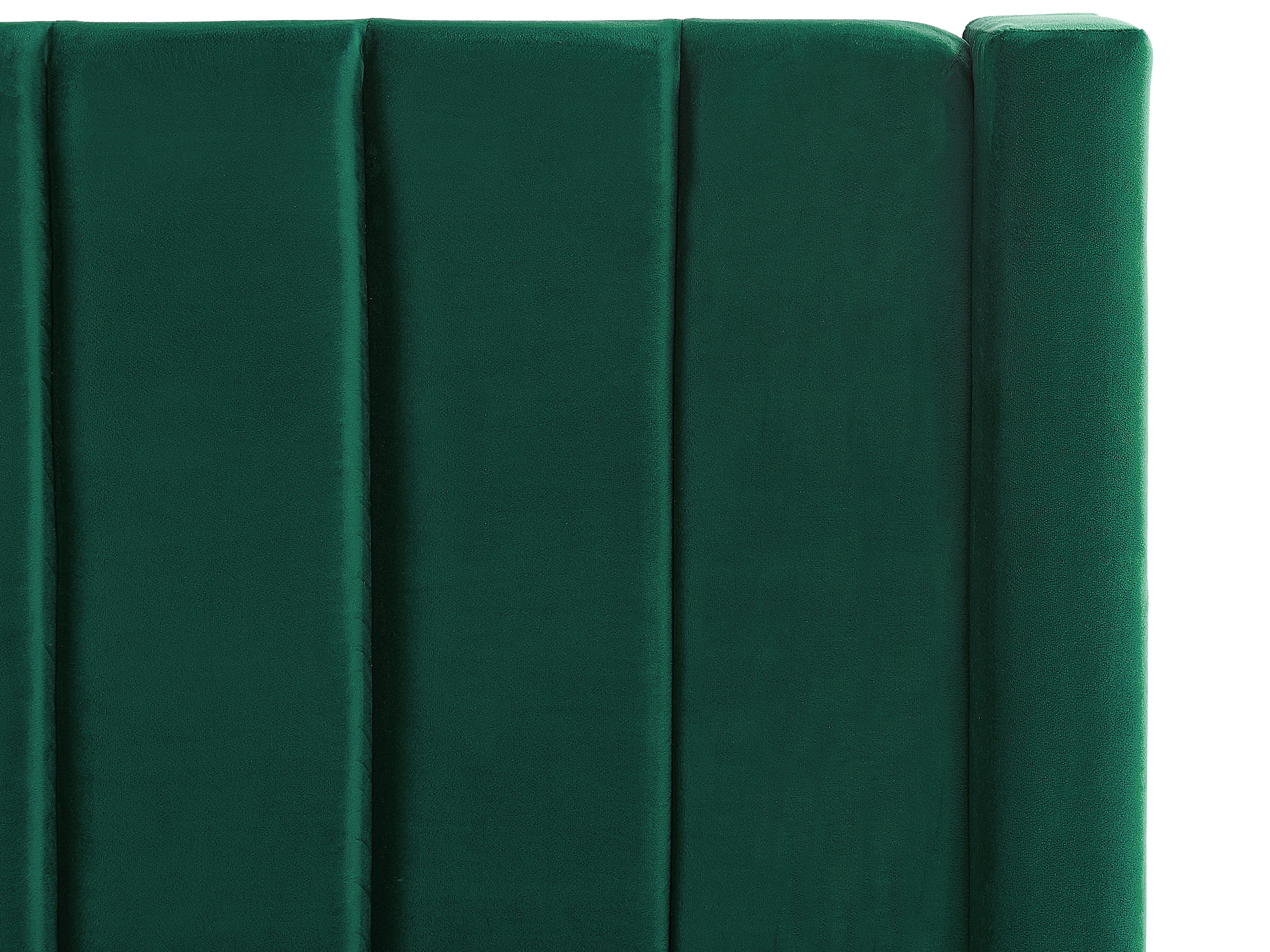 Bed met opbergbankje Fluweel NOYERS 140 x 200 cm Smaragdgroen