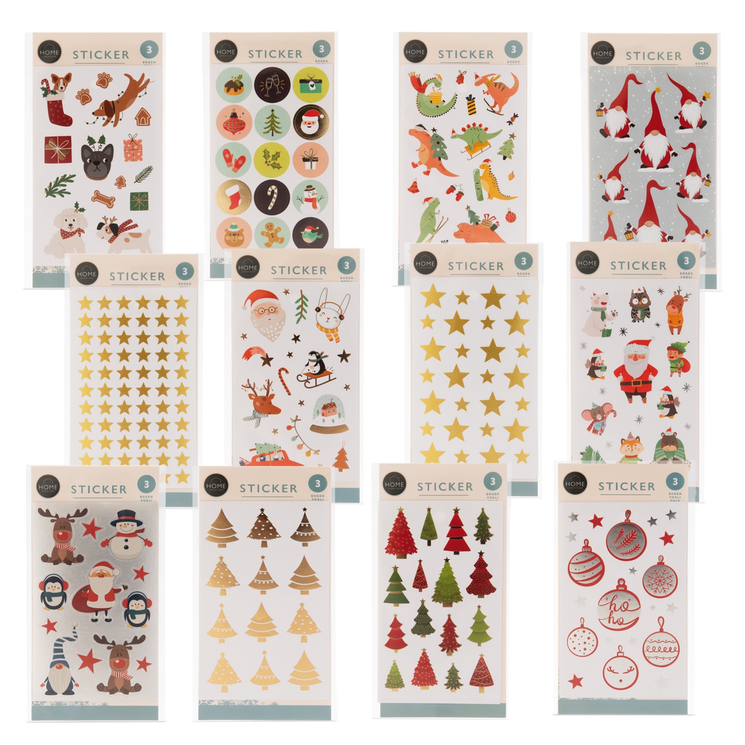 HOME CREATION Sticker Display, Weihnachten