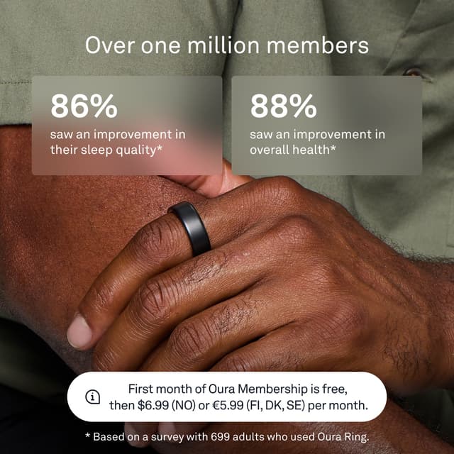 Oura Ring 4 Smart Ring størrelse 4 (stealth)