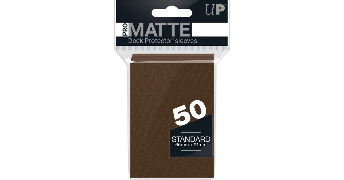 AsmodeePRO-Matte Standard Deck Protector sleeves  (Bruin, 50 stuks)