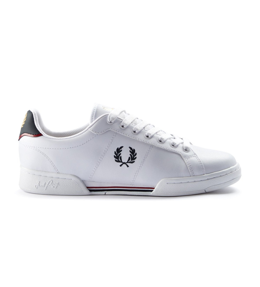 Tênis de couro Fred Perry B721 branco