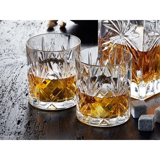 Lyngby Glas Melodia Krystal 6-pak Whiskyglas, Klar, 31 cl