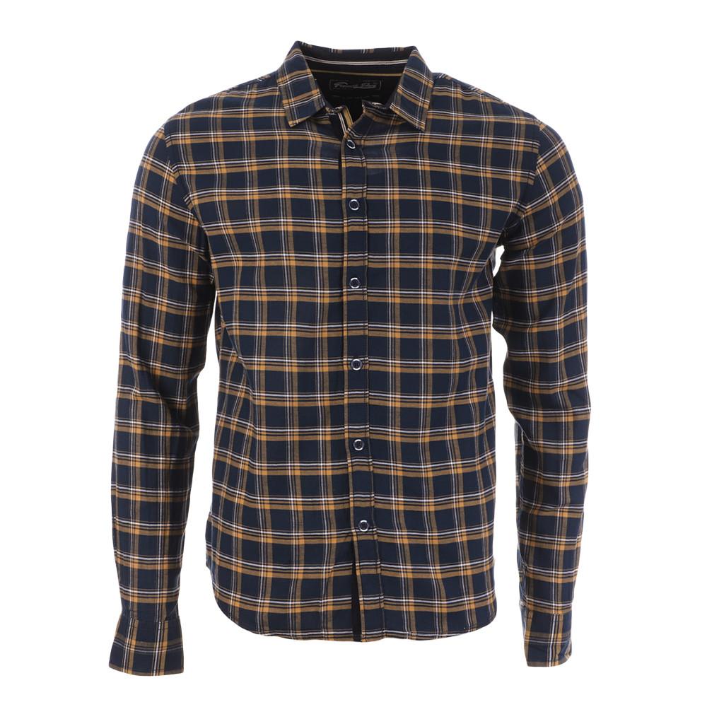 RMS26 Chemise à Carreaux Marine/Jaune Homme RMS26