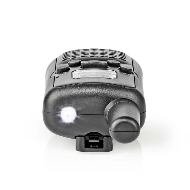 Nedis Walkie-talkie Set | 2 Håndsæt | Op til 5 km | Frekvens kanaler: 8 | PTT / VOX | Op til 2.5 Time | Sort