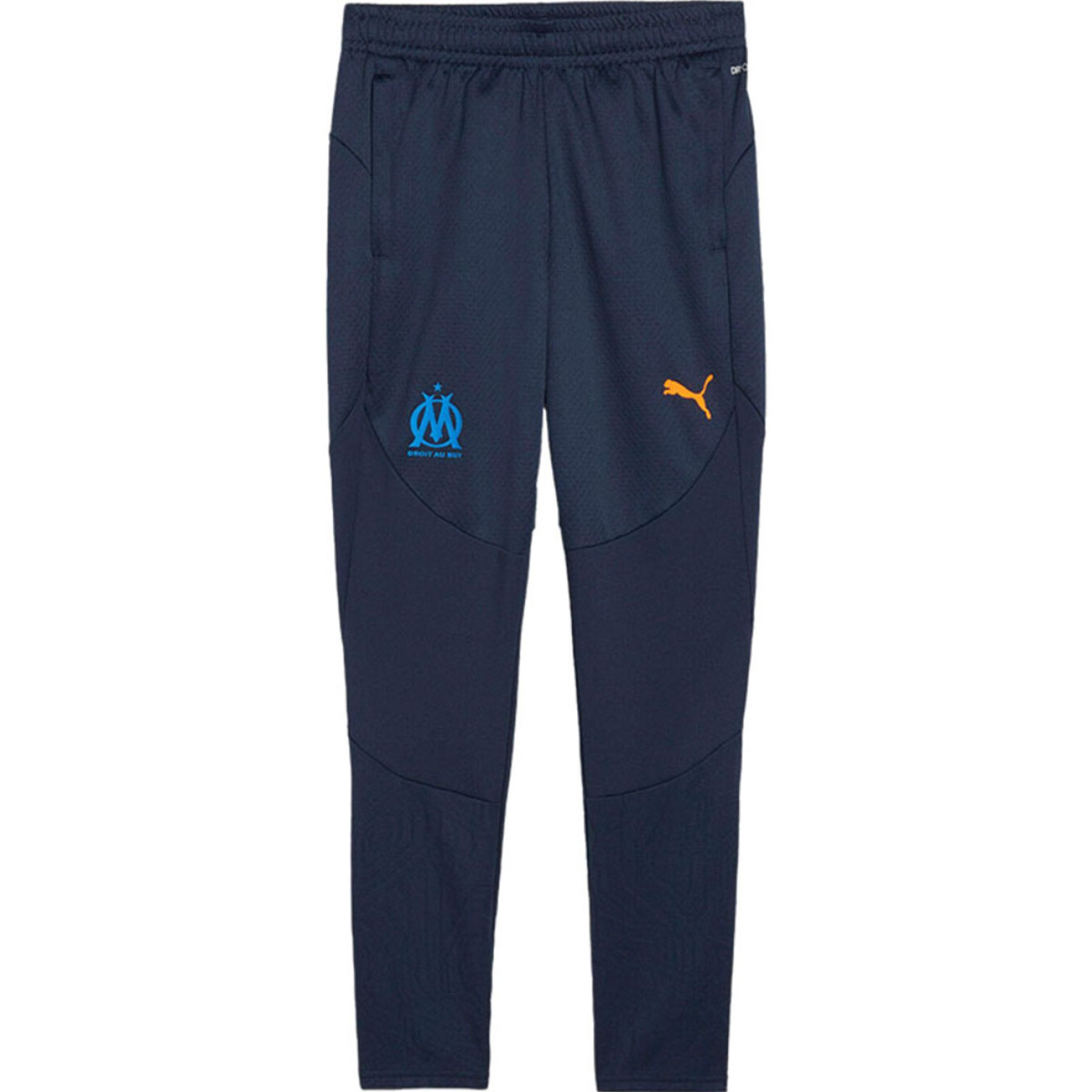 PUMA Olympique Marseille Trainingspak 1/4-Zip 2024-2025 Kids Donkerblauw Oranje