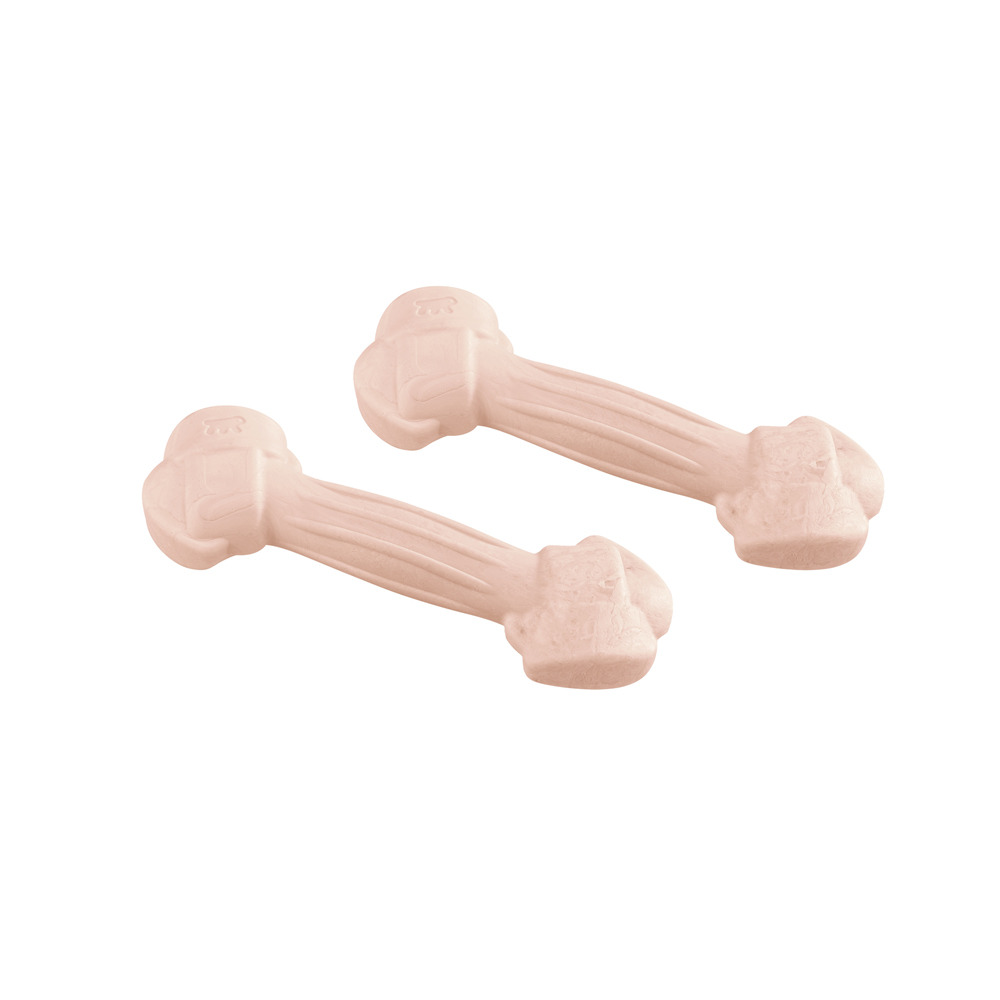 Ferplast goodbite natural s jouet os pour l'hygiène dentaire, saveur de jambon, chien moyen-petit (5-10 kg), naturel, 2 pièces de