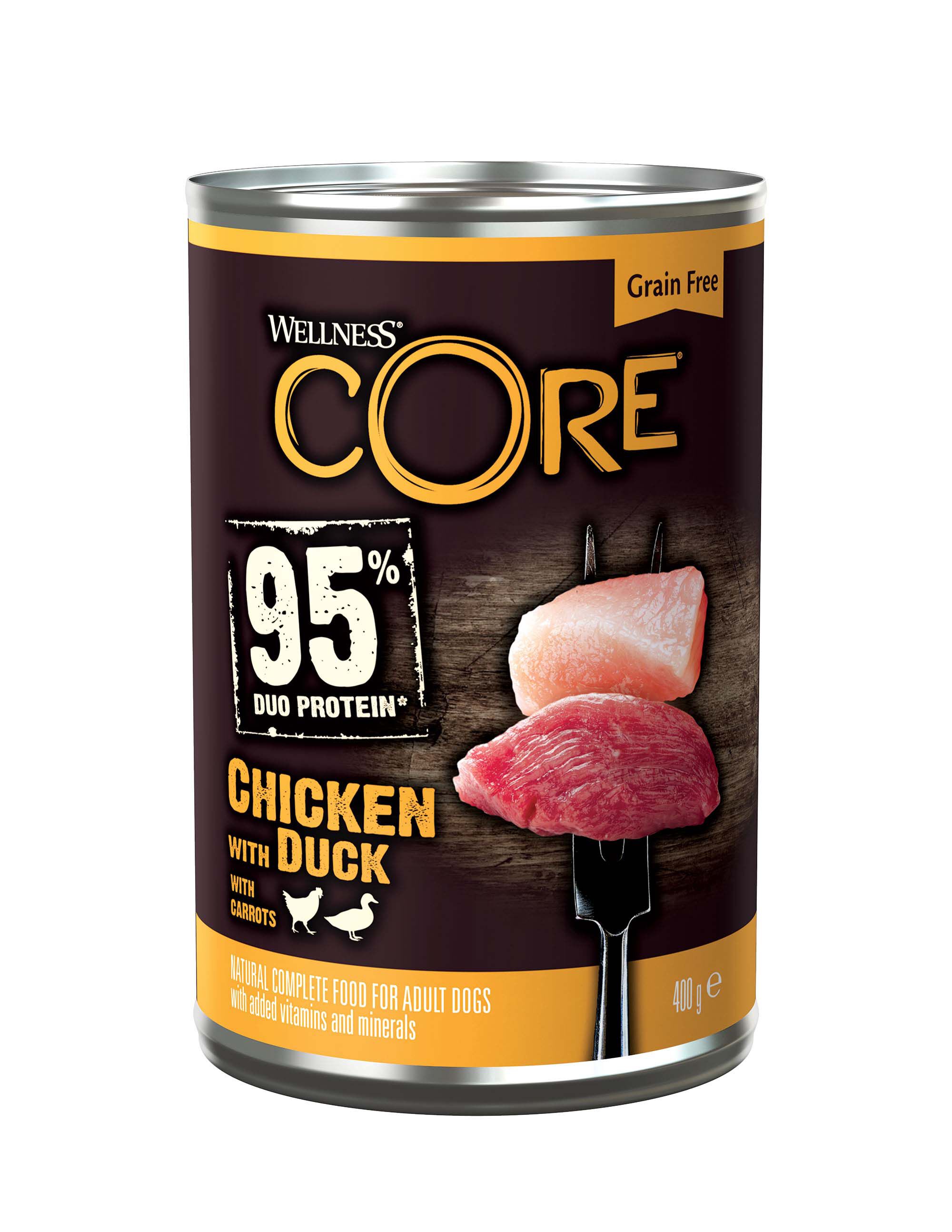 Wellness CORE Adult - Hondenvoer - 400 Gram - eend, kip