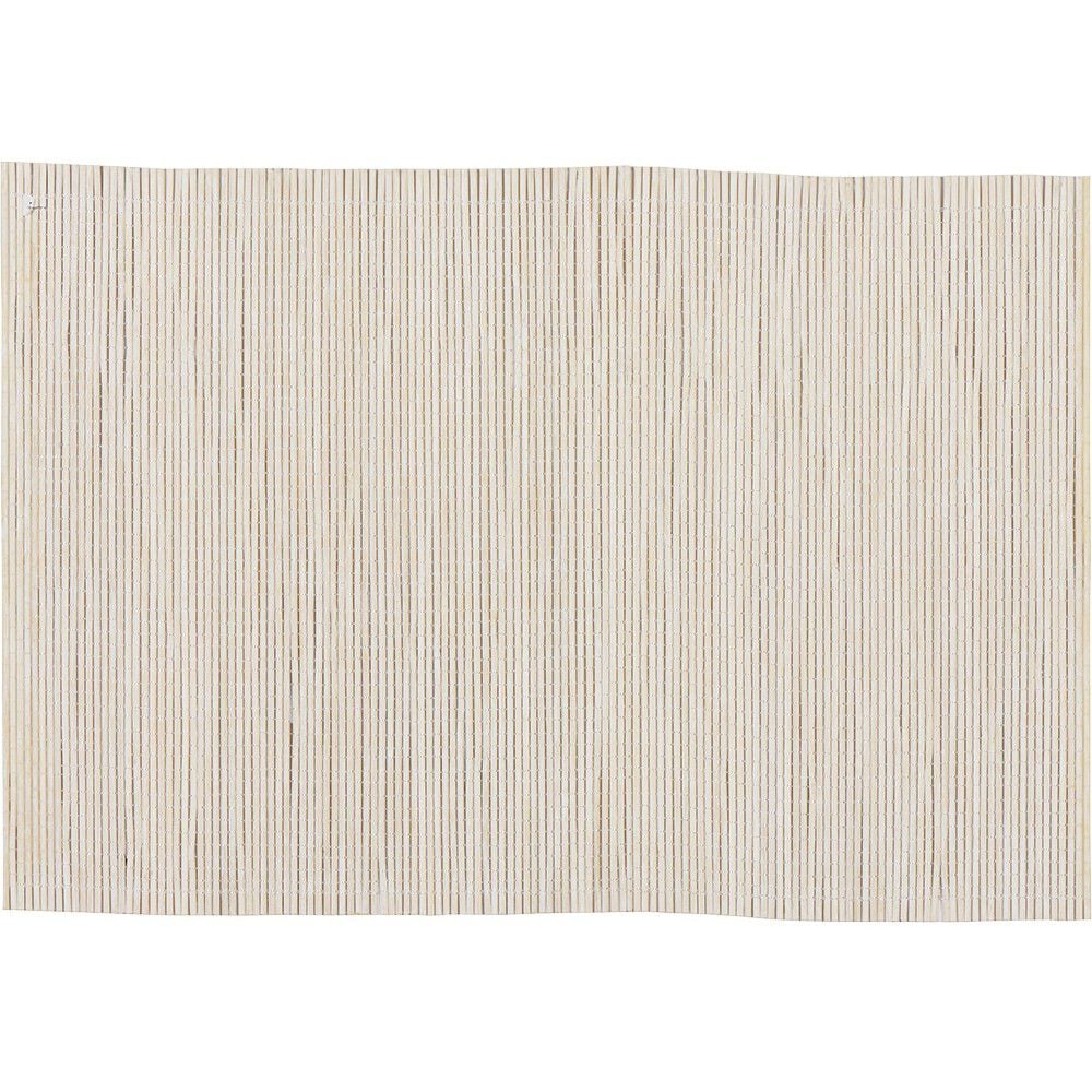 Set de table rectangulaire en bambou blanc