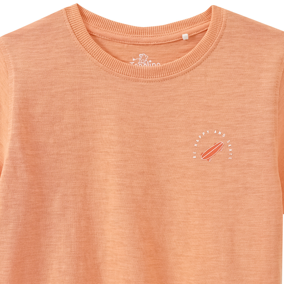 Topolino Jungen T-Shirt mit Rücken-Print hellorange