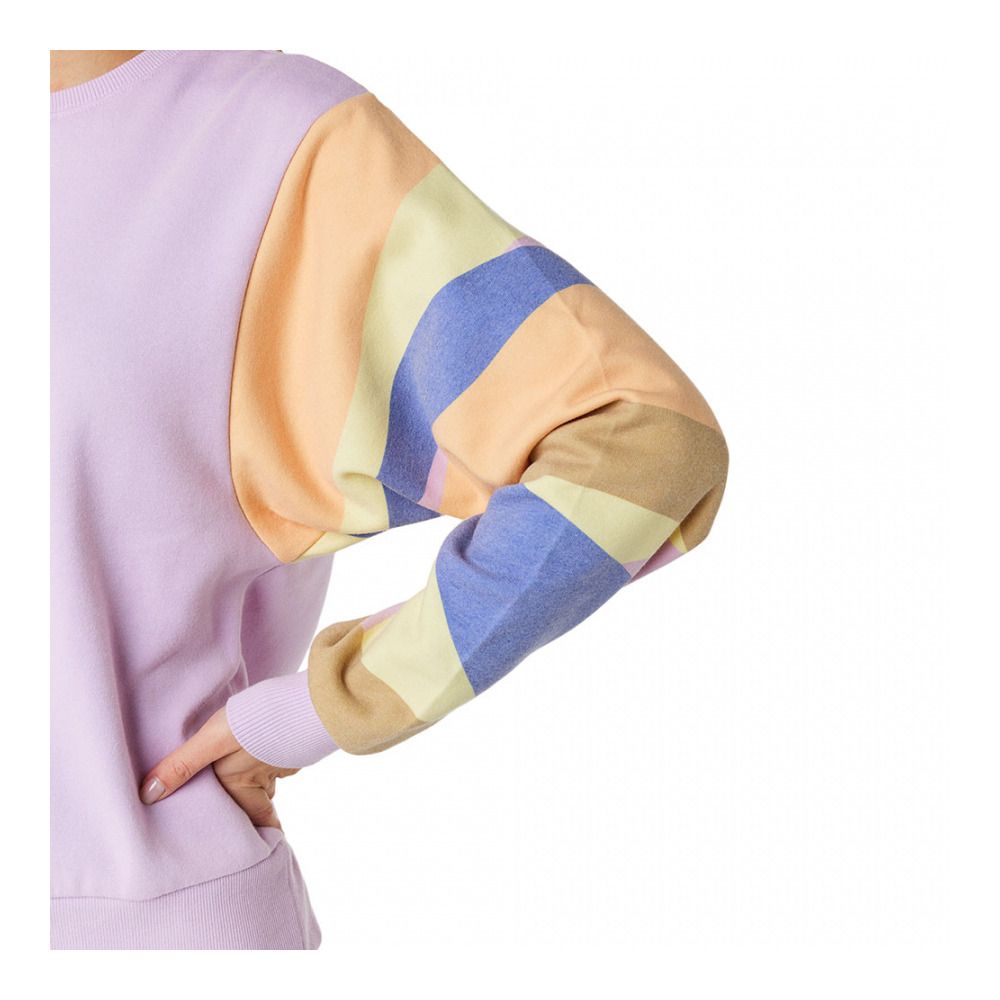 Rip Curl WAVY PRINT SLEEVES - Sweat Femme lilac