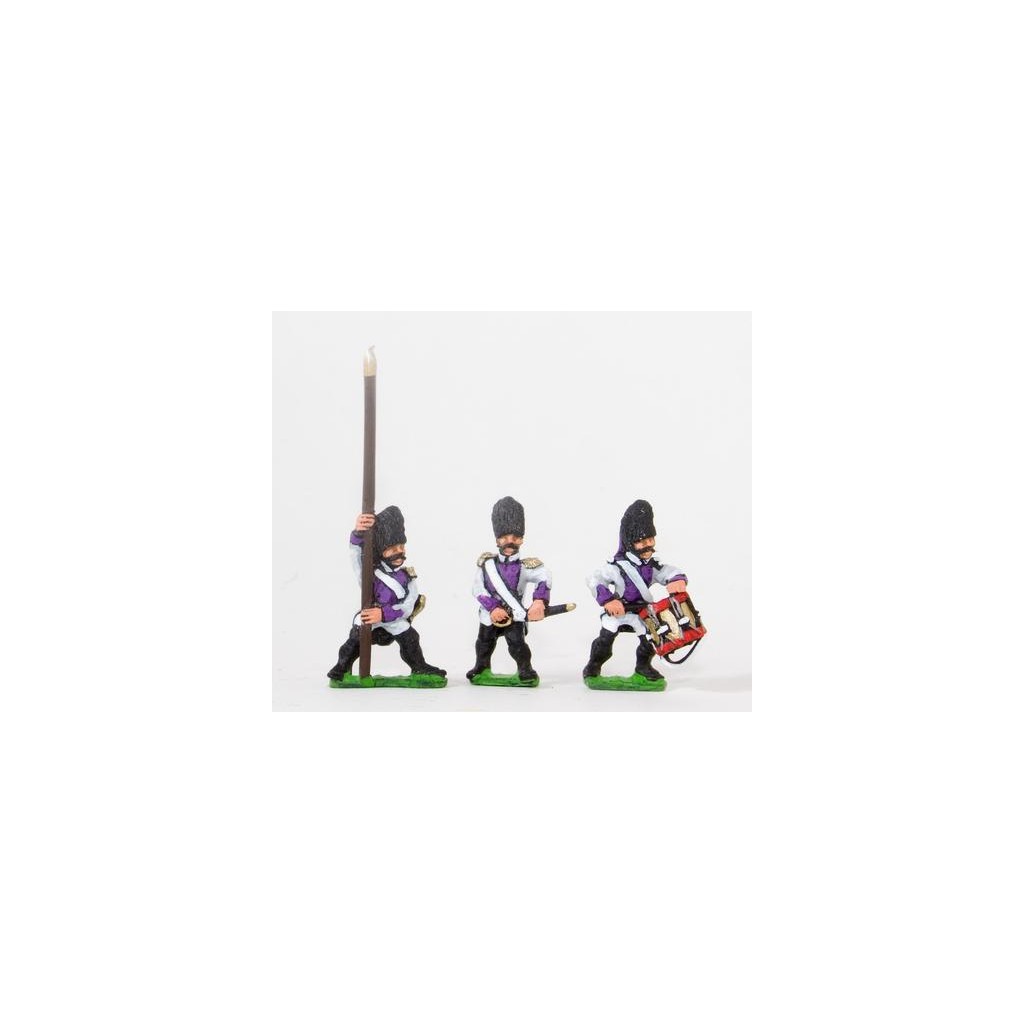 Early Spanish Infantry: Command: Grenadier Officer, Standard Bearer and Drummer
