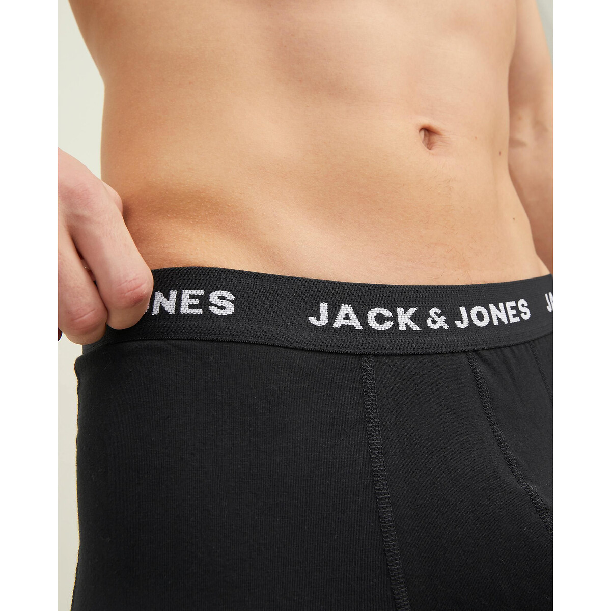 JACK & JONES<br>Conjunto de 10 cuecas boxer lisas